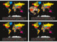 Lot de 4 cartes du monde à gratter XXL par Infactory.