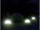 2 demi-sphères solaires à LED avec capteur d'obscurité