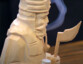 figurine bûcheron brûle-encens en bois