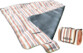 2 couvertures de pique-nique - 200 x 175 cm - Avec rayures