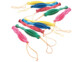 Pack de 10 ballons de frappe gonflables avec élastique en 5 différents coloris (jaune, bleu, rouge, vert, rose)