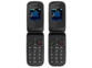 Pack de 2 téléphones portables d'urgence à clapet XL-949 avec batterie, adaptateur secteur et mode d'emploi en français