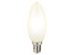 4 ampoules bougie à LED SMD - E14 - 3W - blanc chaud