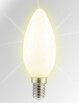 4 ampoules bougie à LED SMD - E14 - 3W - blanc