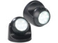 2 spots LED sans fil 2 W  s/ 360° avec capteurs de mouvement et d'obscurité