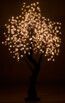 Arbre à LED, Cerisier 200 cm avec 576 fleurs lumineuses blanc chaud - IP44. Allumé de nuit