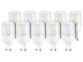 10 ampoules compactes LED 3 W avec éclairage 360° - GU9 - Blanc chaud