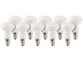 10 ampoules LED avec réflecteur, 6 W, E14 - Blanc Chaud