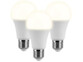 3 ampoules LED E27 High Power 11 W - Blanc chaud Luminea