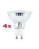 4x ampoules LED spot dimmables, culot GU10, blanc medium