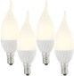 Lot de 4 ampoules LED ''Flamme'' E14 - 3W - Blanc chaud