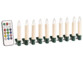 10 bougies de Noël à LED RVB avec télécommande infrarouge