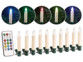 20 bougies de Noël à LED RVB avec télécommande infrarouge Lunartec