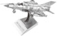 Maquette 3D en métal d'avion de chasse.