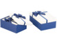 6 paquets-cadeaux avec boucle bleue