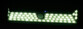 Lampe LED murale solaire dans l'obscurité avec uniquement visibles les 66 LED blanc chaud allumés et le capteur infrarouge situé au centre de l'applique