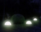 4 demi-sphères solaires à LED avec capteur d'obscurité