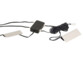 2 pinces à clip LED blanc chaud branchées à un boîtier d'alimentation secteur par 2 câbles d'alimentation