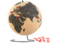 Globe en liège rotatif avec 15 épingles de marquage, Ø 25 cm Infactory