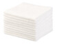 30 serviettes démaquillantes en microfibres - Blanches