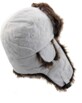 Bonnet Chapka avec doublure type fourrure - Blanc - S