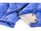 Doudoune ultralégère en duvet avec col montant et capuche - Bleu - Taille L