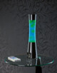 Lampe à lave avec haut-parleur et bluetooth - Vert / Bleu