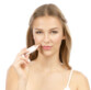 Rasoir électrique pour femme design rouge à lèvres, avec éclairage LED
