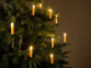20 bougies LED pour sapin de Noël avec télécommande - coloris doré