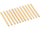 12 pailles en bambou 13cm réutilisables avec brosse de nettoyage