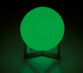Lampe lune iéclairée en vert