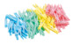 100 pinces à linge en plastique 7 cm en 4 coloris