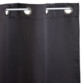 Pack de 2 rideaux occultants 145 x 245 cm avec œillets 4 cm - coloris noir