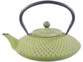théière traditionnelle verte pour préparation et conservation du thé