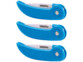 3 couteaux pliables en céramique avec manche ergonomique, lame de 7,5 cm