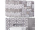 20 autocollants décoratifs immitation mur de pierres avec mise en situation dans une salle de bain