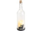 3 bouteilles de vin décorative avec bougie LED vacillante