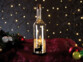 3 bouteilles de vin décoratives avec bougie LED vacillante - Renne