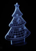 motif sapin noel hologramme 3d pour socle lumineux lunartec nx9153 7 couleurs