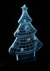 Motif 3D pour socle lumineux LS-7.3D - Sapin de Noël