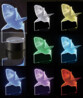 Socle lumineux décoratif à LED "LS-7.3D" - Motif Requin