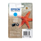 Cartouche originale Epson 603 T03 étoile de mer couleur cyan pour imprimantes Epson Expression Home et Epson WorkForce