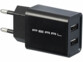 Chargeur secteur USB 12 W coloris noir de la marque Pearl