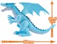Dragon robotisé de 30 cm de haut avec mouvements réalistes et effets sonores et lumineux.
