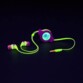 Écouteurs intra-auriculaires rétractables Neon - Violet/Jaune