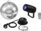 Pack Eurolite avec boule à facette et spot LED RVBB.