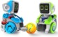 Deux robots Kickabots qui s'affrontent lors d'un match de foot.