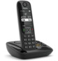 Téléphone fixe Gigaset AS690A Solo noir.
