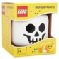 Packaging de la tête de rangement LEGO squelette taille S.