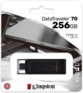 Clé USB DataTraveler70 type C 256 GB Kingston dans son emballage cartonné et plastifié noir et blanc